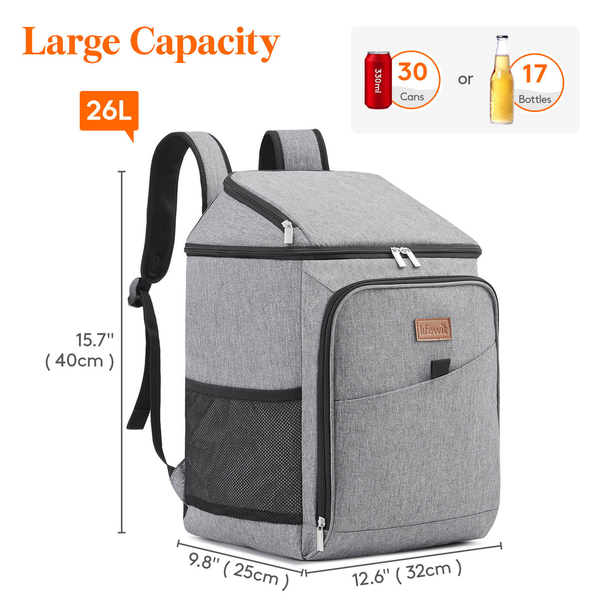 Lifewit Collapsible Cooler Bag Insulated Soft Cooler Portable Double Decker  Cooler Tote for Trip/Picnic/Sports/Flight - China Cooler Bag and Organizer  Bag price