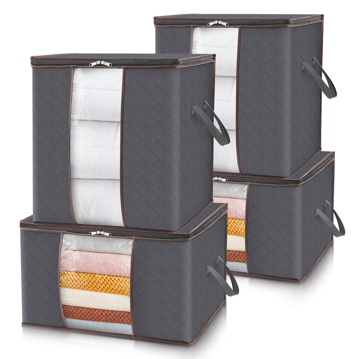 Large Capacity Clothes Storage Bags, Storage Organizers with