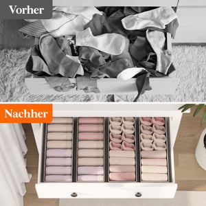 Lifewit Set mit 8 HEMNES Schubladen-Organizern für I K E Kommoden, Wickeltische, Schränke, Kleiderschrank-Organizer