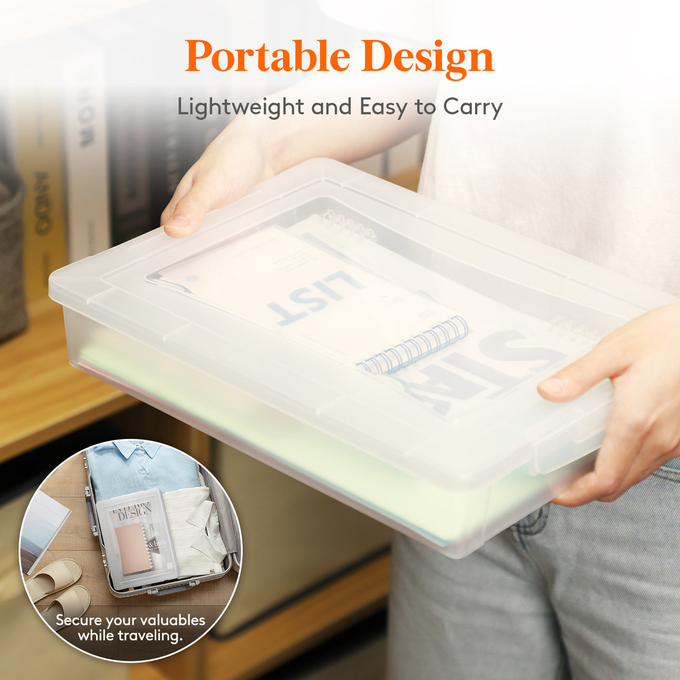 4 Pcs Clear Paper Storage Boxes For 8.5 X 11 Inch Letter Paper Photo  Picture Storage - AliExpress