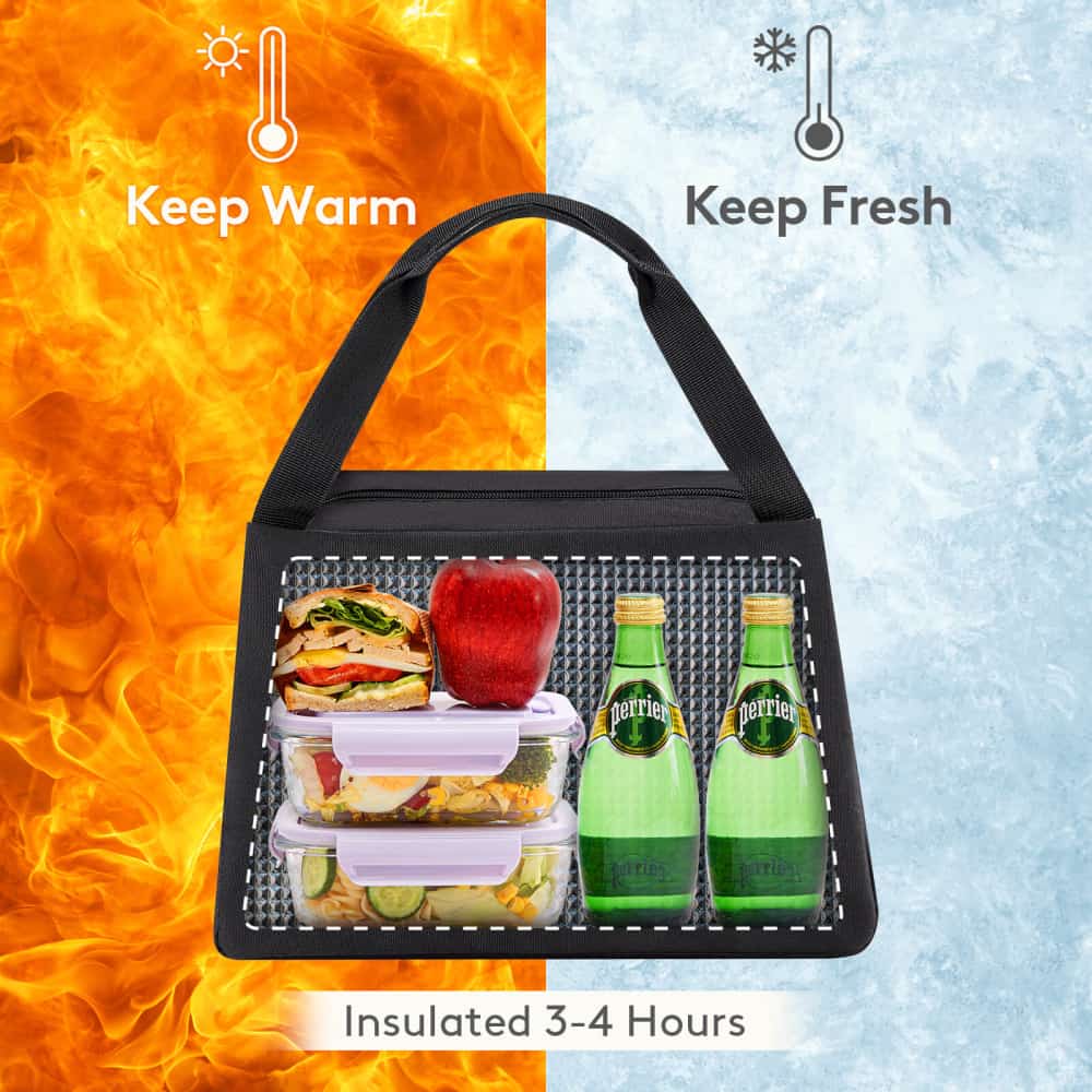 Bag Lunch Insulated Storage Box Tote Large Reusable Men Women