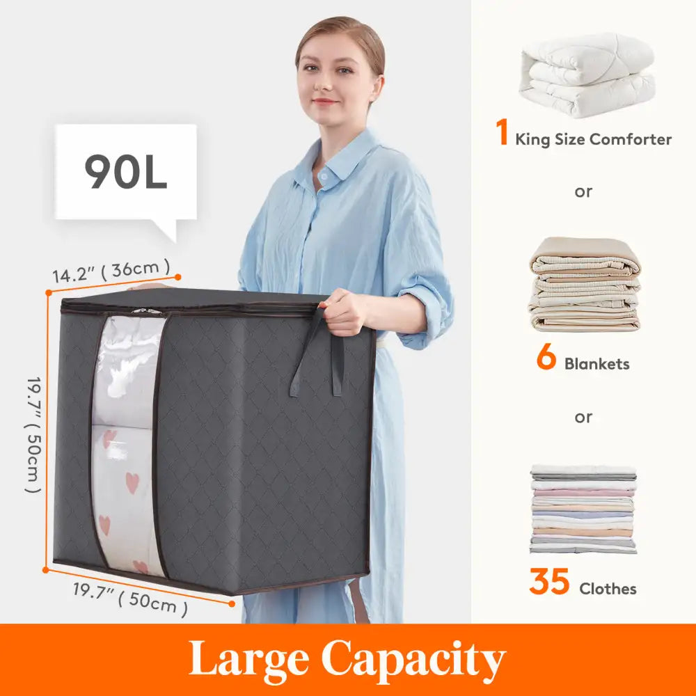 Foldable Clothes Storage Bag With Zipper - Lifewit – Lifewitstore