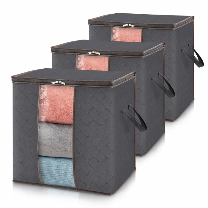3 Packs Clear Handbag Storage Organizers for Closet, Plastic