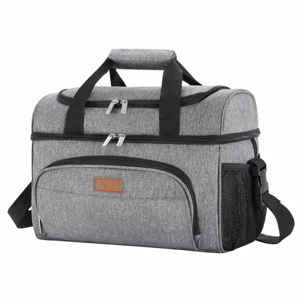 Double- Decker Cooler Lunch Bag, Lunch Cooler Tote for Kids/Women